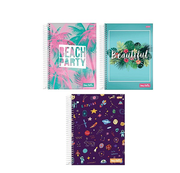 CADERNO A4 ESPIRAL 10M CD STELLA 160FLS