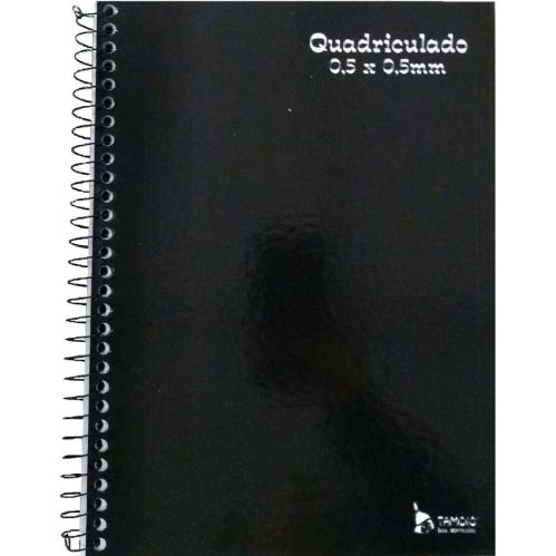 CADERNO A4 ESPIRAL 1M CD - TAMOIO QUADRICULADO 96F