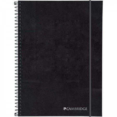 CADERNO TILIBRA A4 ESPIRAL 1M CD CAMBRIDGE PRETO 80FLS