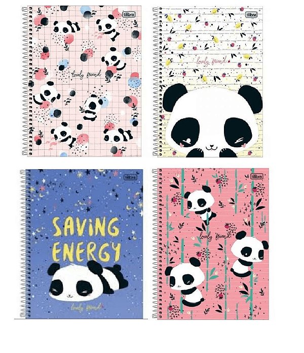 CADERNO TILIBRA A4 ESPIRAL 1M CD LOVELY FRIEND 80FLS