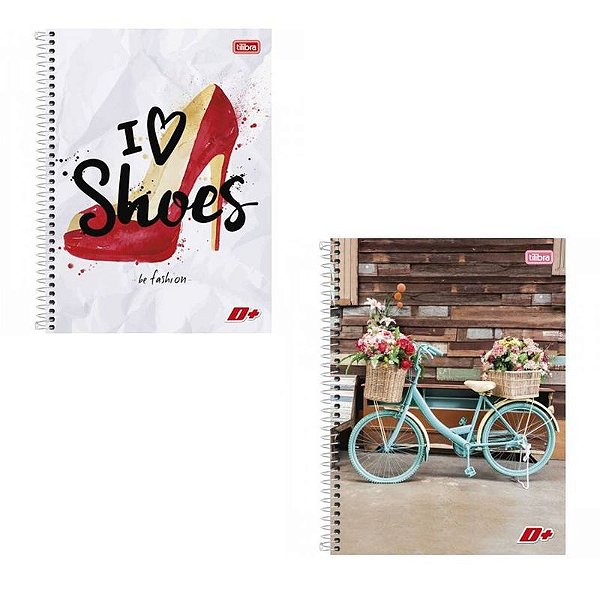 CADERNO TILIBRA A4 ESPIRAL 1M CD MAIS FEM 96FLS