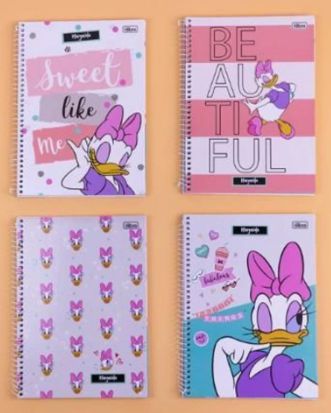 CADERNO TILIBRA A4 ESPIRAL 1M CD MARGARIDA 80FLS