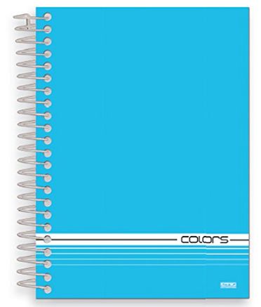 CADERNO A4 ESPIRAL AZUL 10M CD COLORS 200F
