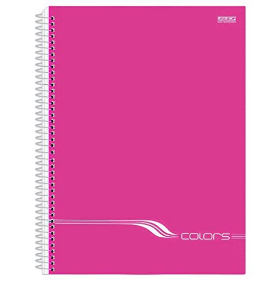 CADERNO A4 ESPIRAL PINK 1M CD COLORS 96FLS