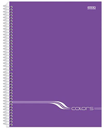 CADERNO A4 ESPIRAL ROXO 10M CD COLORS 200F