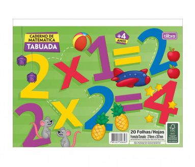 CADERNO TILIBRA DE MATEMATICA TABUADA 20FLS