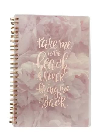 CADERNO ESPIRAL A5 PAUTADO SL-NB0008 - ROSAS