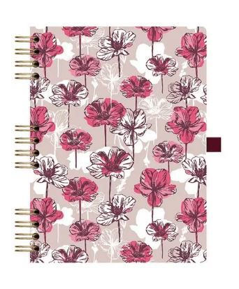 CADERNO ESPIRAL CAPA DURA FLORAL 177 4192-2 RS