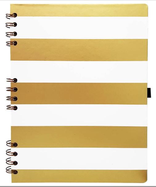 CADERNO ESPIRAL CAPA DURA GOLD&KRAFT 177 4308-7 BR