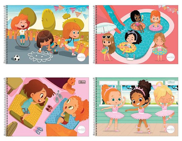 CADERNO TILIBRA MEIA PAUTA ESPIRAL CAPA DURA SAPECA FM 40F