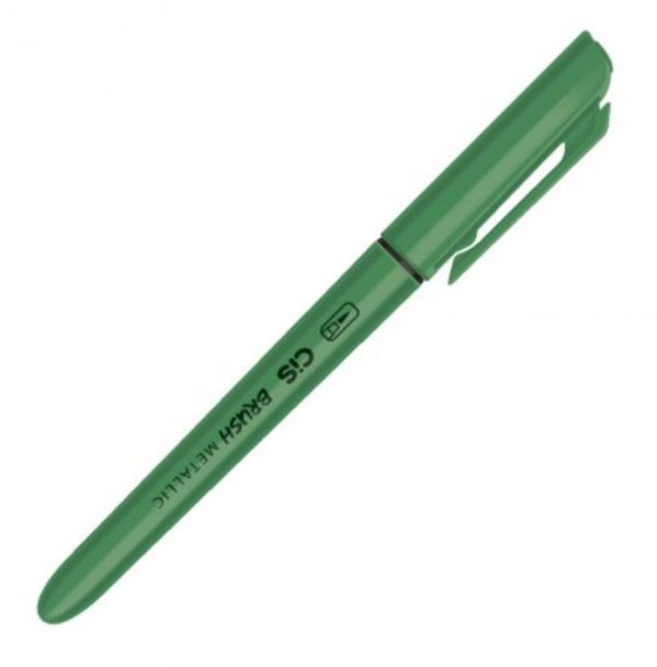 CANETA CIS BRUSH METALICA - VERDE