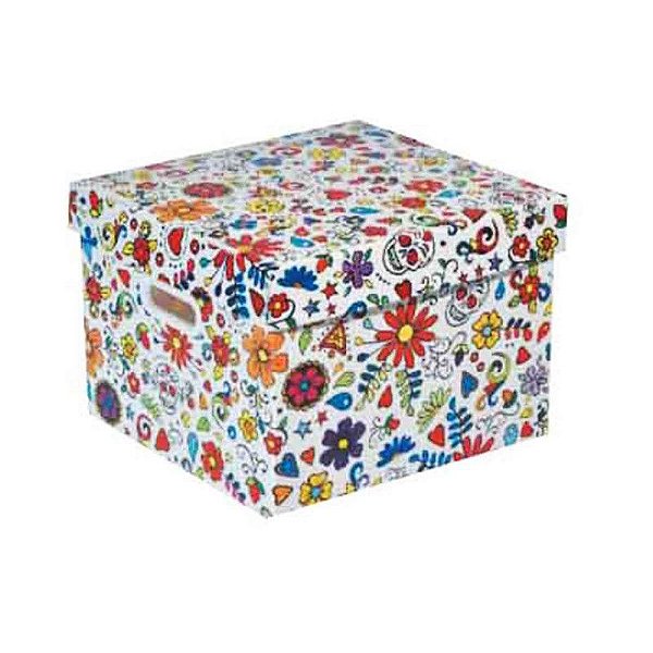 CAIXA ORGANIZADORA POLYCART P 31X23X19 - ESTAMPADA JOY