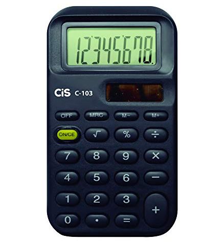 CALCULADORA DE BOLSO CIS C-103/8