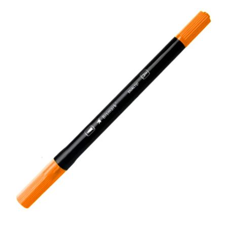 MARCADOR ARTISTICO BISMARK DUALTIP BRUSH #025 LARANJA