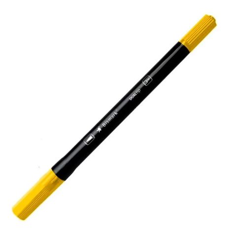 MARCADOR ARTISTICO BISMARK DUALTIP BRUSH #062 AMARELO