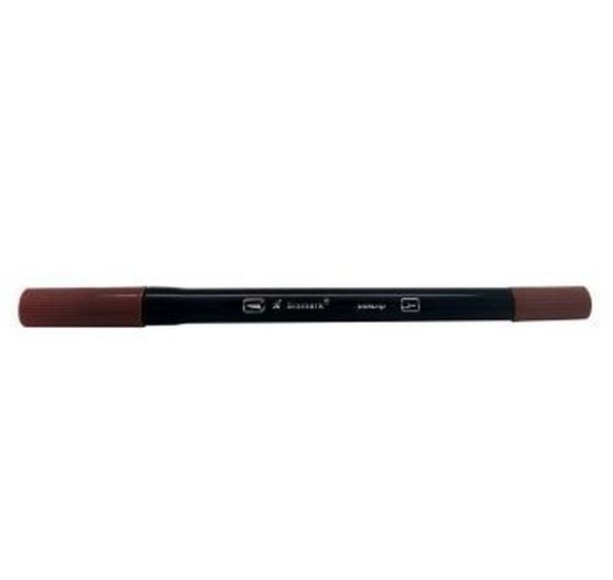 MARCADOR ARTISTICO BISMARK DUALTIP BRUSH #068 MARROM