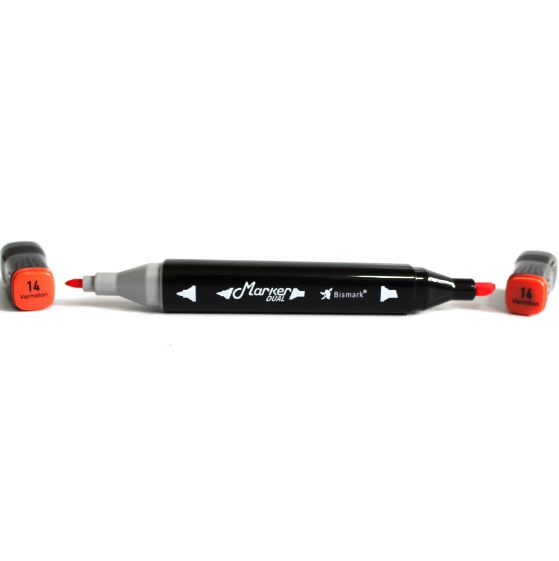 MARCADOR ARTISTICO BISMARK MARKER DUAL #014 VERMILION
