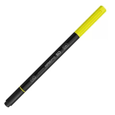 CANETA CIS DUAL BRUSH AQUARELAVEL - 25 VERDE LIMAO