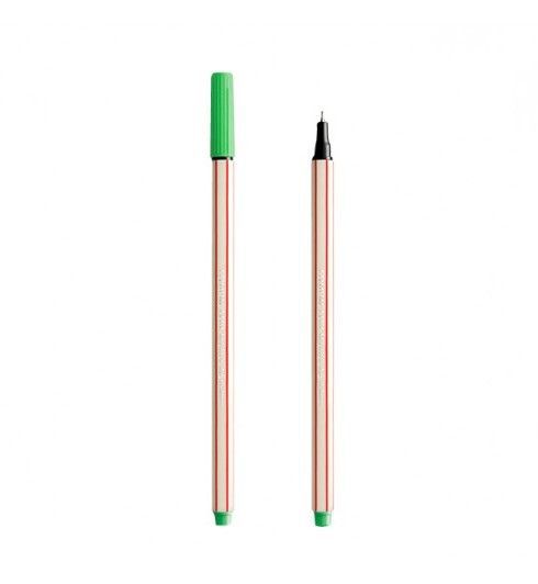 CANETA COMPACTOR 0,4MM MICROLINE - VERDE CLARO