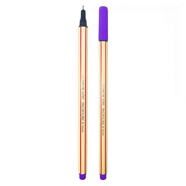 CANETA COMPACTOR 0,4MM MICROLINE - VIOLETA