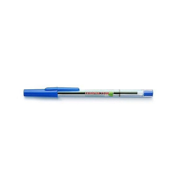 CANETA COMPACTOR 0,7MM - AZUL