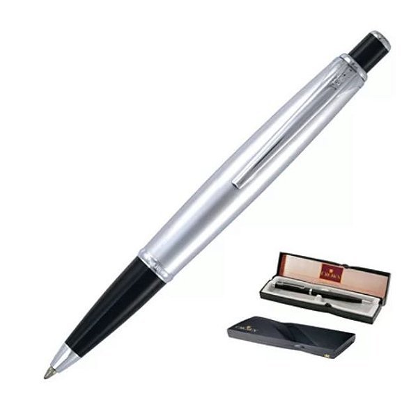 CANETA CROWN TALENT CHROME YW19705S - PRATA