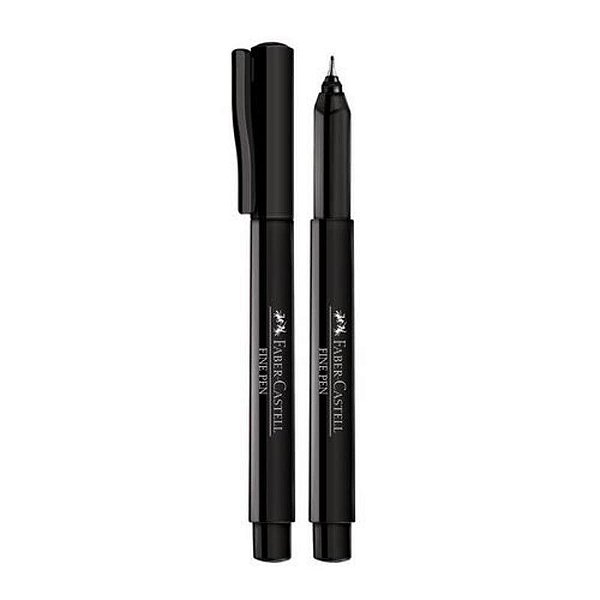 CANETA FABER FINEPEN 0,4MM - PRETO