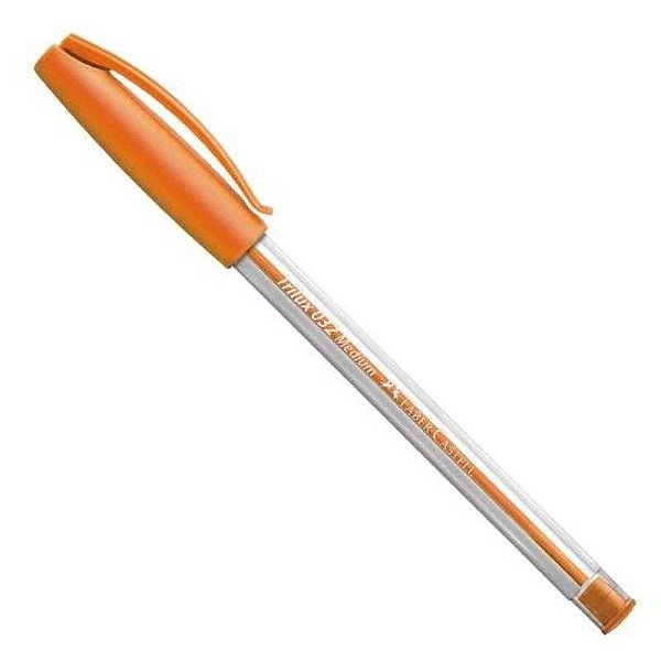 CANETA FABER TRILUX 032 MEDIA - LARANJA