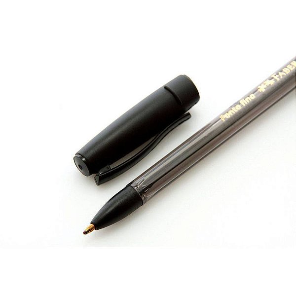 CANETA FABER TRILUX 035 FINA - PRETA