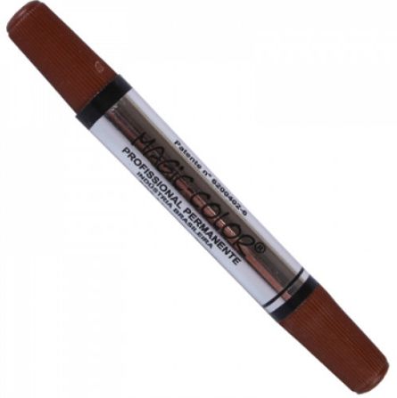 MARCADOR MAGIC COLOR PERM P. DUPLA - MARROM