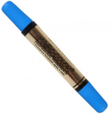 MARCADOR MAGIC COLOR PERM P. DUPLA - TURQUESA