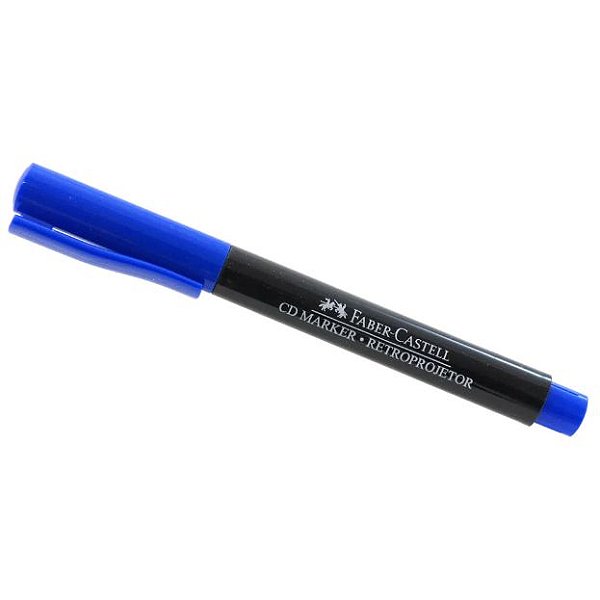 CANETA CD P/ FABER MARKER E RETROP. MEDIA - AZUL