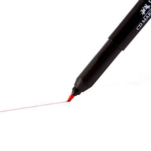CANETA FABER P/ CD MARKER E RETROP. MEDIA - VERM