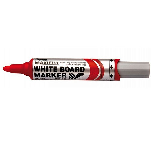 CANETA P/ QUADRO BRANCO PENTEL MAXIFLO - VERMELHO
