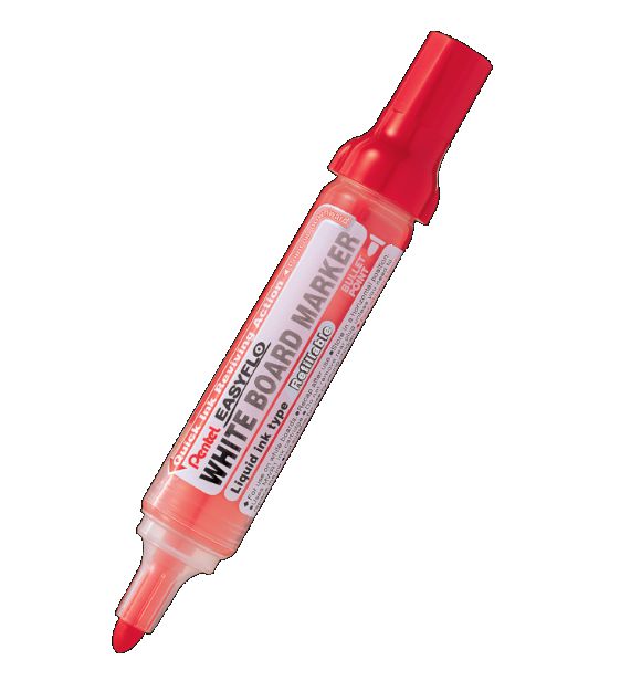 CANETA P/ QUADRO BRANCO PENTEL EASYFLO RECARREGAVEL - VERMELHO