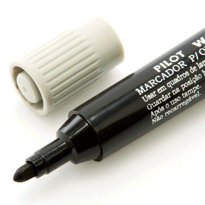 CANETA P/ QUADRO BRANCO PILOT WBM-7 PRETA RECARREGAVEL