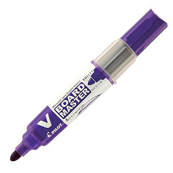 CANETA P/ QUADRO BRANCO PILOT V-BOARD MASTER RECARREGAVEL - VIOLETA