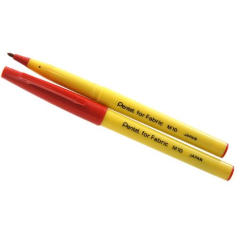 CANETA P/ TECIDO PENTEL VERMELHA - M10B
