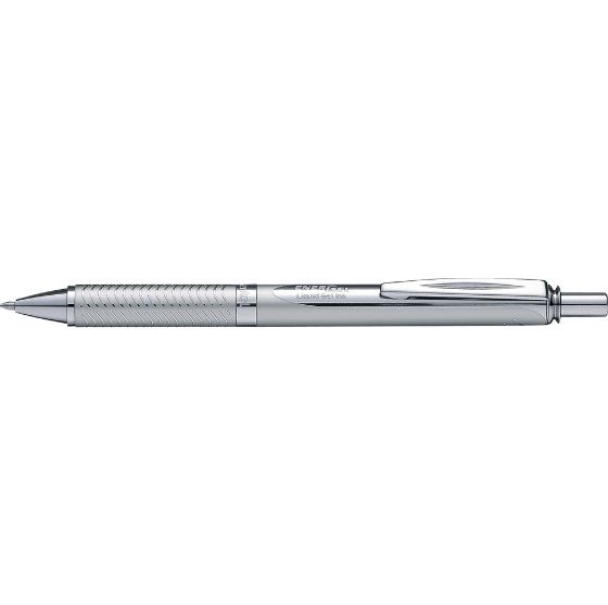 CANETA PENTEL METAL GEL 0,7 - PRATA (LATA)