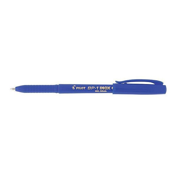 CANETA PILOT BP-1 INOX 1,0 - AZUL