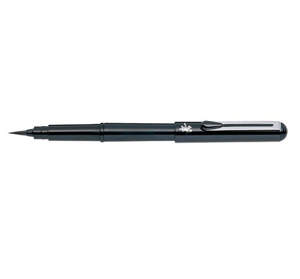 CANETA PINCEL PENTEL POCKET BRUSH - PRETA