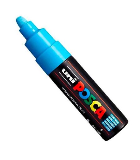 CANETA POSCA PC-7M 5.5MM - AZUL CLARO