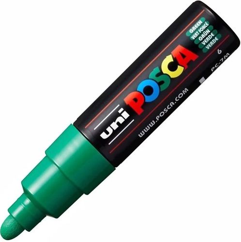 CANETA POSCA PC-7M 5.5MM - VERDE ESCURO
