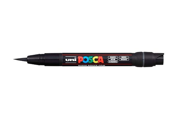 CANETA POSCA PCF-350 BRUSH - PRETA