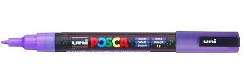 CANETA POSCA GLITER PC-3ML 1.3MM - VIOLETA