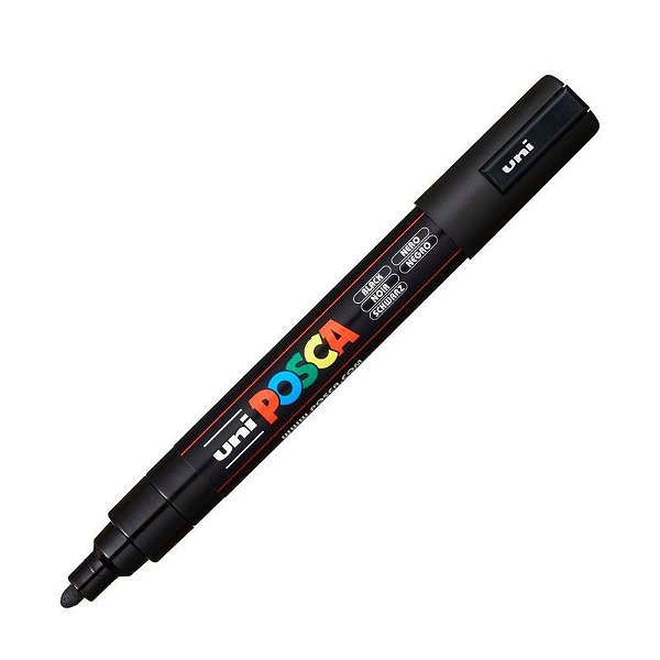 CANETA POSCA PC-5M 2.5MM - PRETA