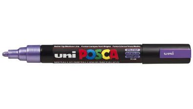 CANETA POSCA PC-5M 2.5MM METALIZADA - VIOLETA