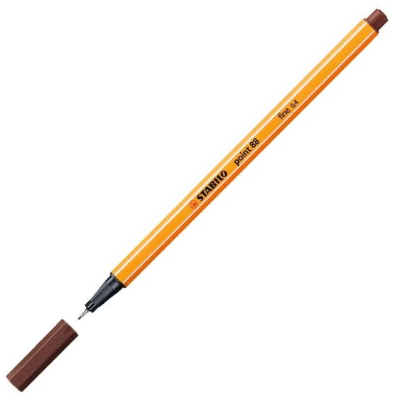 CANETA STABILO 0,4 MM - MARROM ESCURO 88/45
