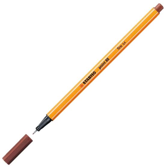 CANETA STABILO 0,4 MM - MARROM TERRA 88/75