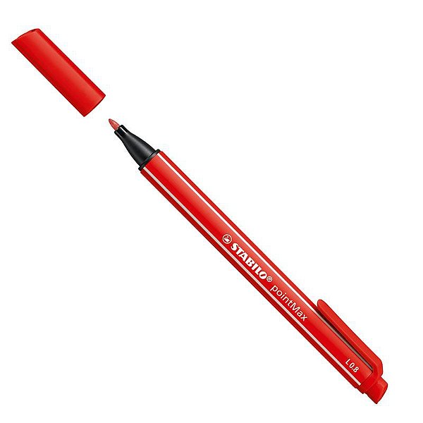 CANETA STABILO POINT MAX -  VERMELHO ESC 488/48
